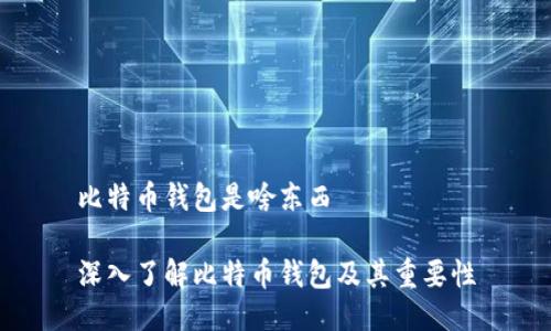 比特币钱包是啥东西

深入了解比特币钱包及其重要性